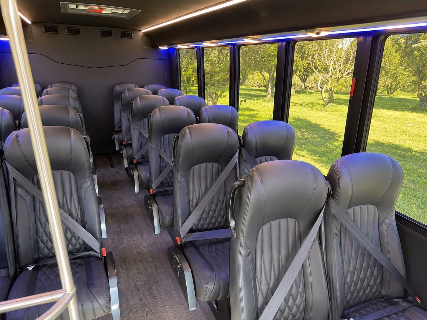 18 passenger minibus inside