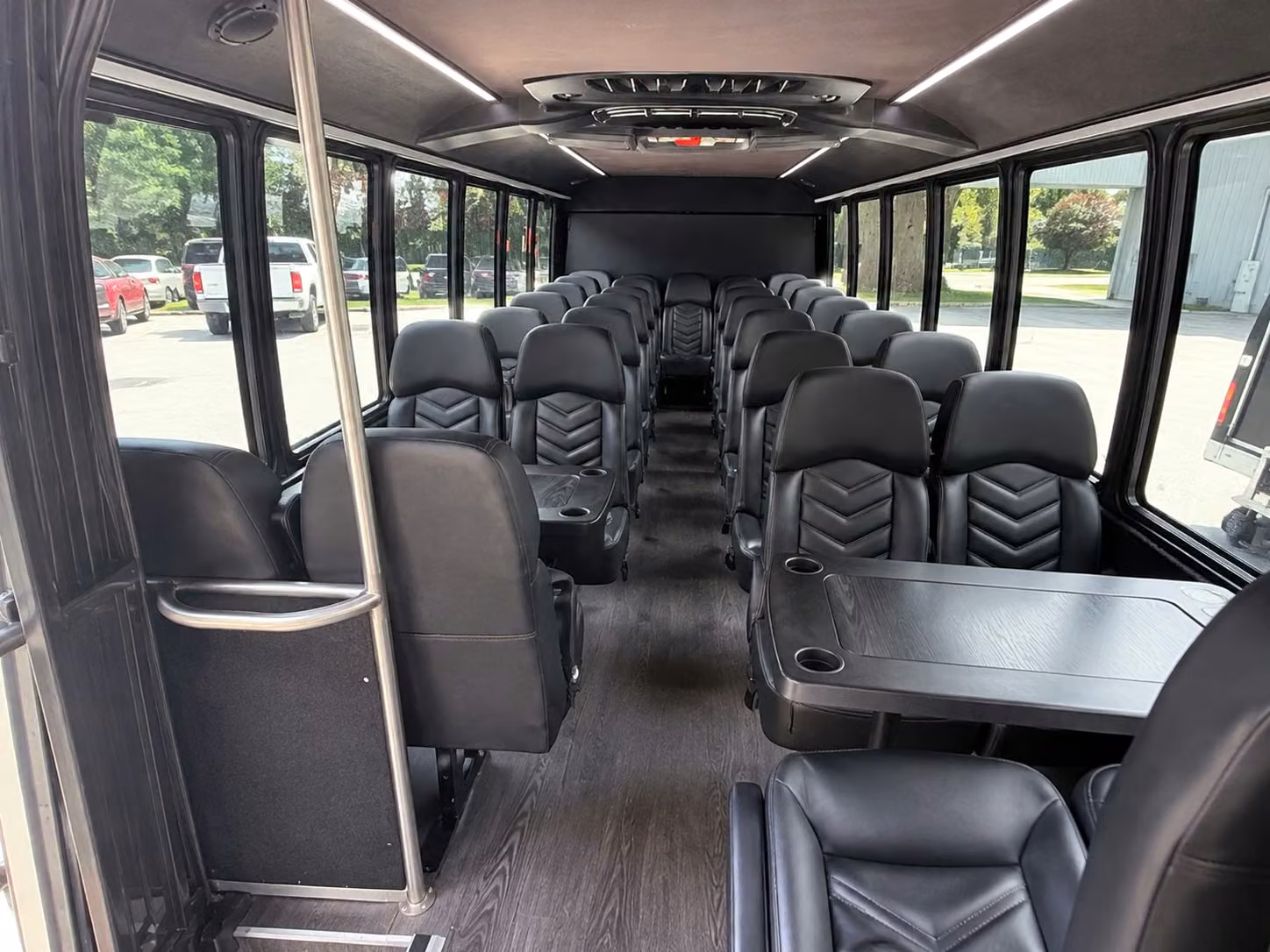 18 passenger minibus interior