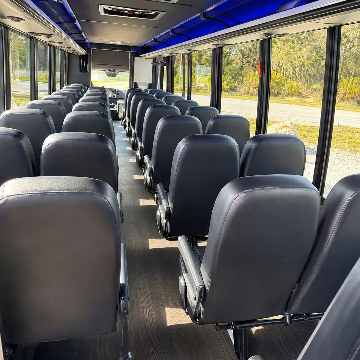 25 passenger minibus inside