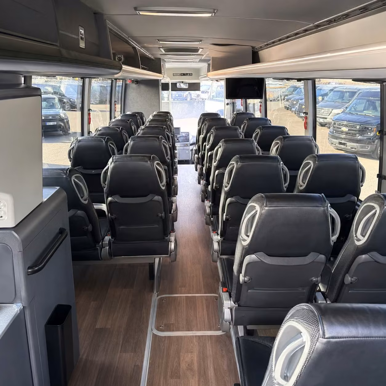 lawton charter bus inside