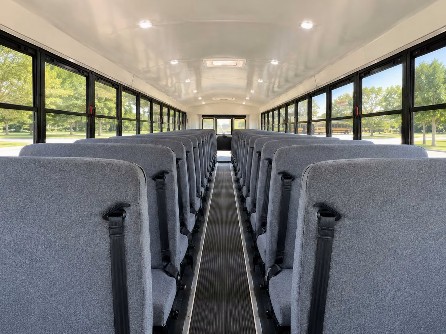 school bus inside